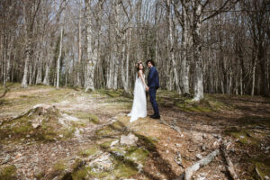 wedding in the woods